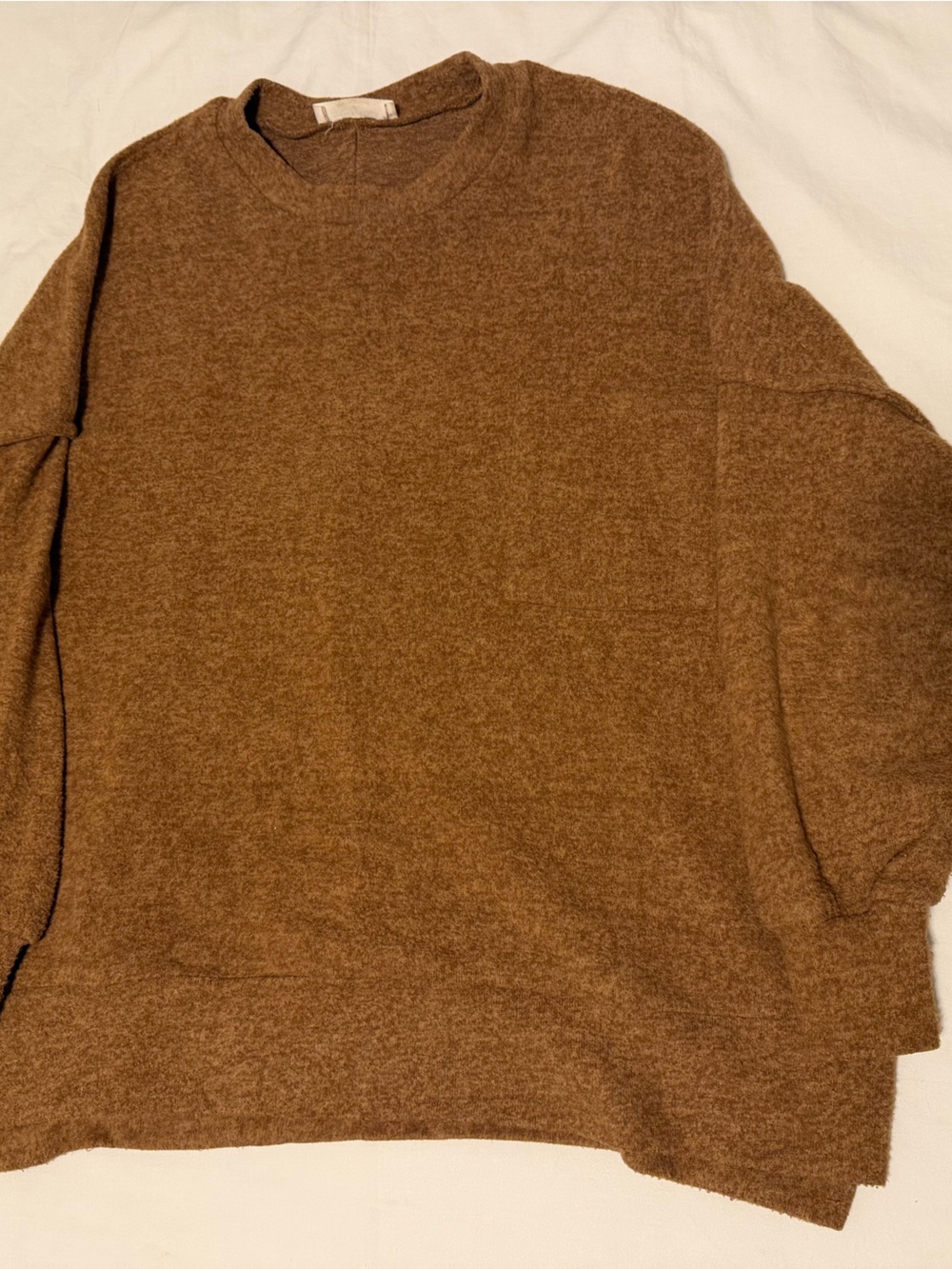 Zenana Outfitters Brown Crewneck Sweater